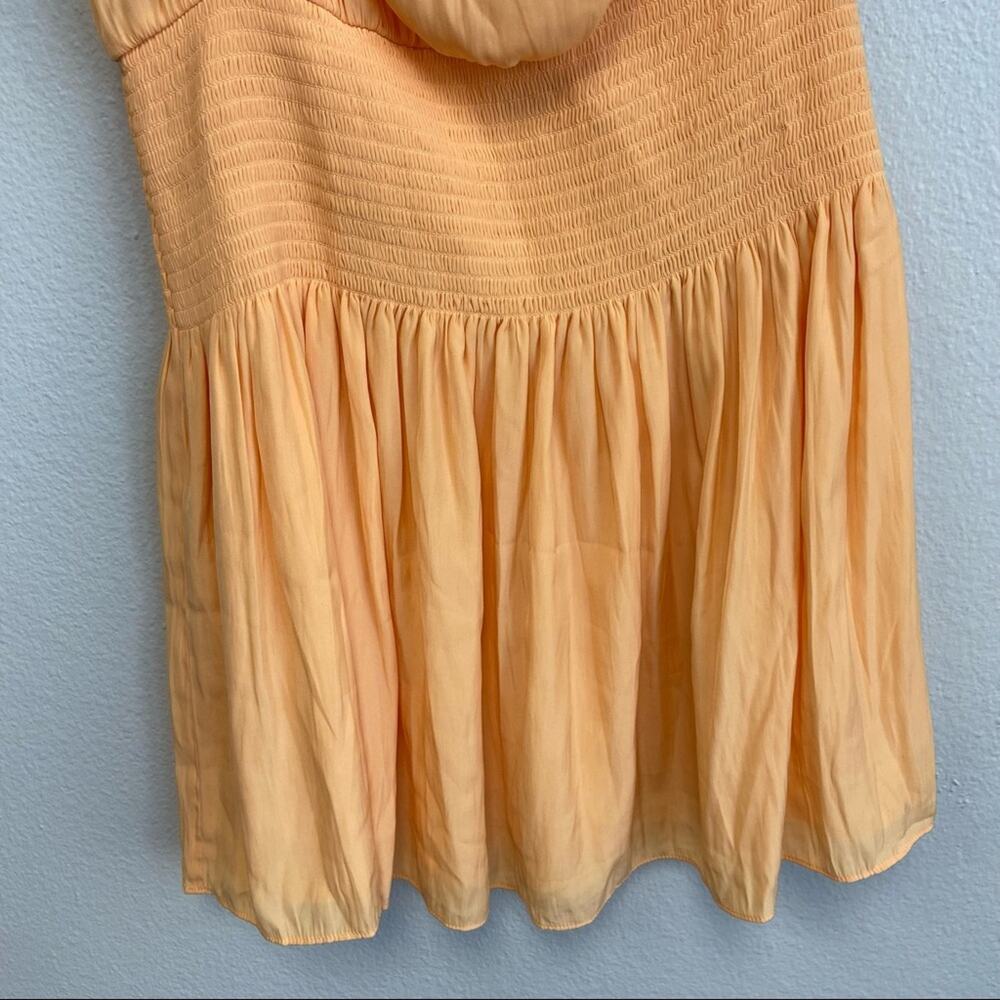 New Ramy Brook Dress One Shoulder Leila Dress Size Large in Sherbet - Picture 5 of 15